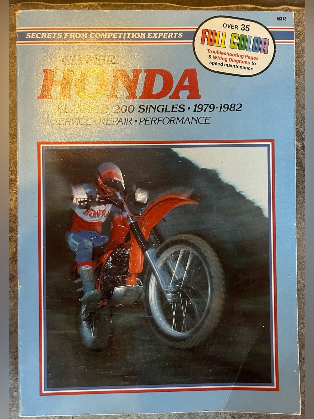 1979-1982 HONDA XL / XR 125-200 CC CLYMER SERVICE REPAIR MAINTENANCE MANUAL